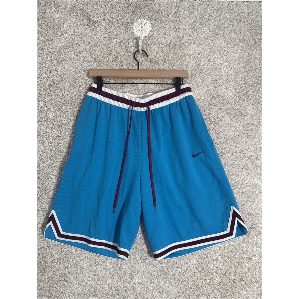 Nike Men’s Athletic Shorts Teal with Maroon and White Trim